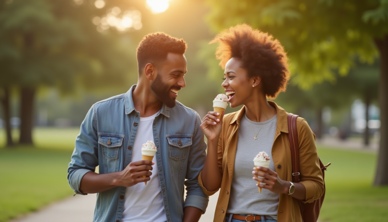 couple outdoor date